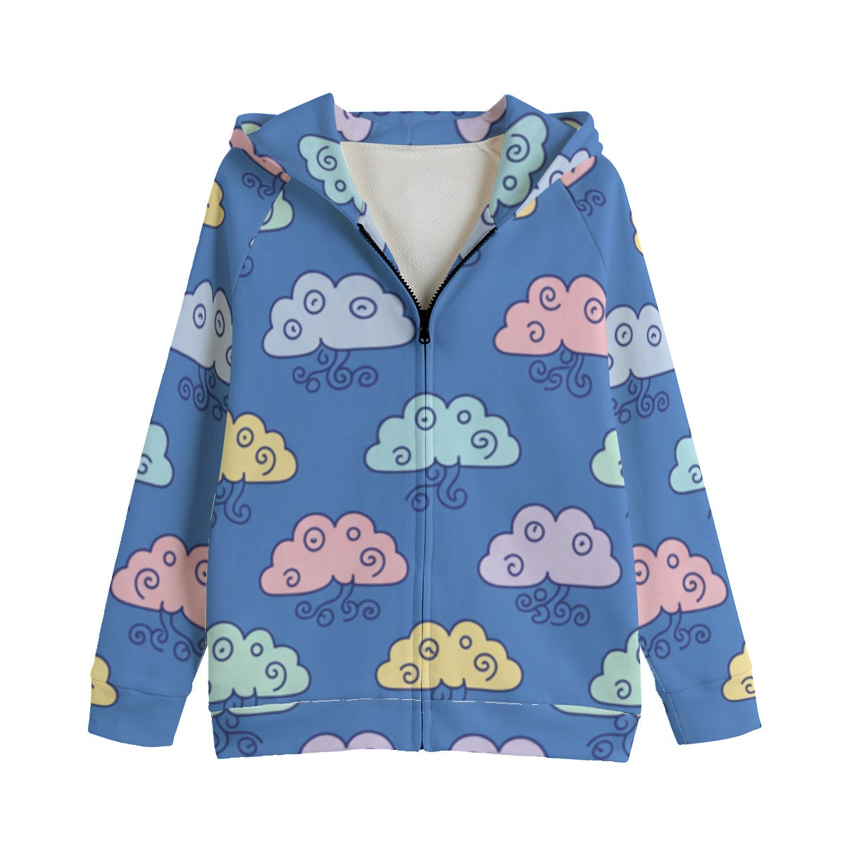 Kid's Zip Up Raglan Sleeve Hoodie | 310GSM Cotton