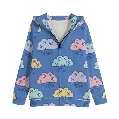 Kid's Zip Up Raglan Sleeve Hoodie | 310GSM Cotton