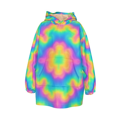 Unisex Kid's Sherpa Fleece Hoodie Blanket