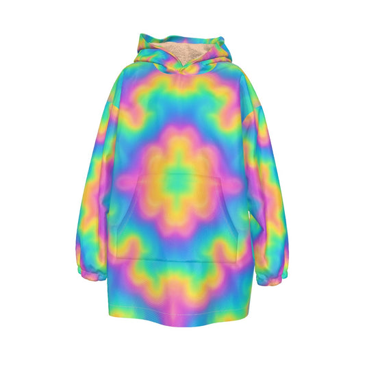 Unisex Kid's Sherpa Fleece Hoodie Blanket