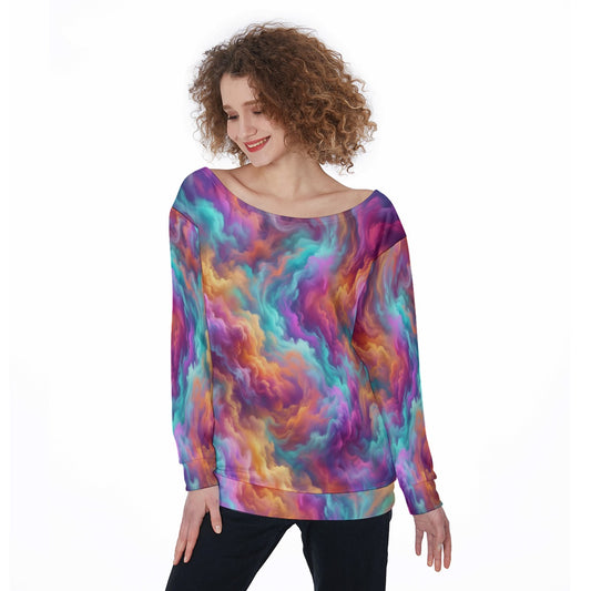 Women's Off-Shoulder Sweatshirt