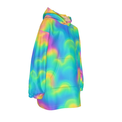 Unisex Kid's Sherpa Fleece Hoodie Blanket