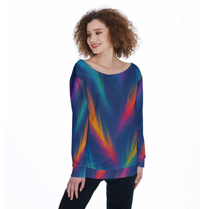 Women's Off-Shoulder Sweatshirt