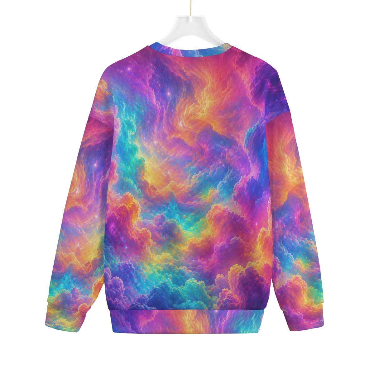 Unisex Drop-shoulder Knitted Fleece Sweater - view 2