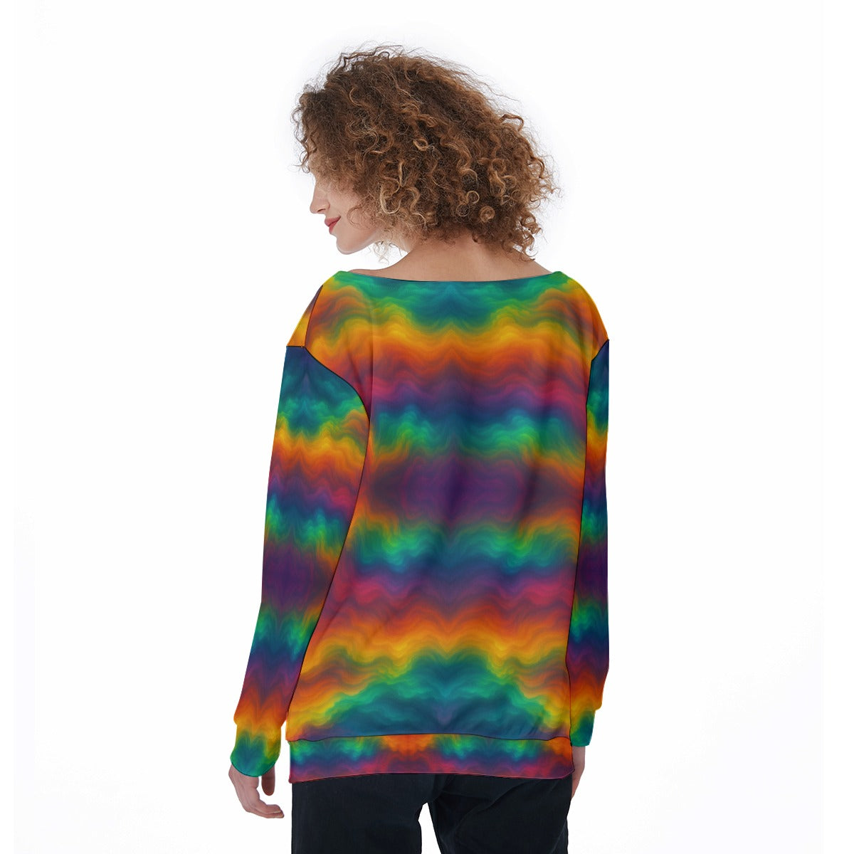 Women's Off-Shoulder Sweatshirt