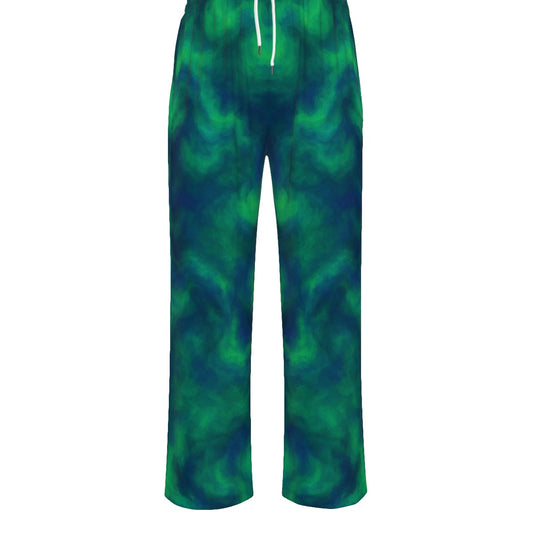 Unisex Knitted Fleece Wide Leg Pants