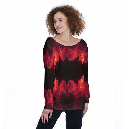 Women's Off-Shoulder Sweatshirt