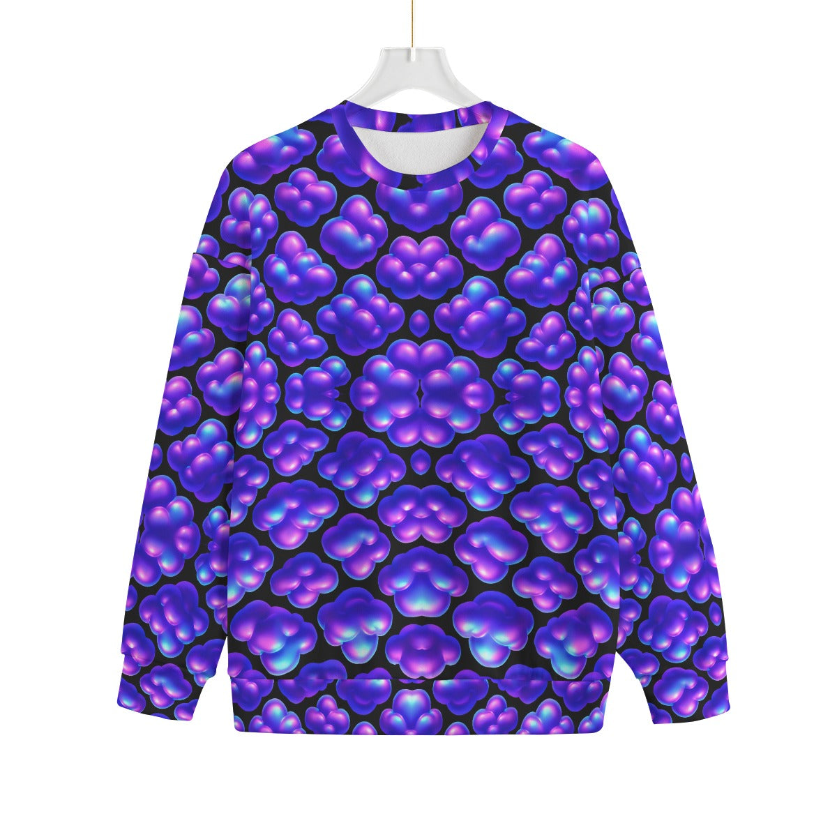 Unisex Drop-shoulder Knitted Fleece Sweater - view 1