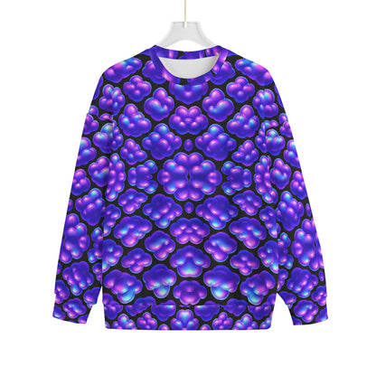 Unisex Drop-shoulder Knitted Fleece Sweater - view 1
