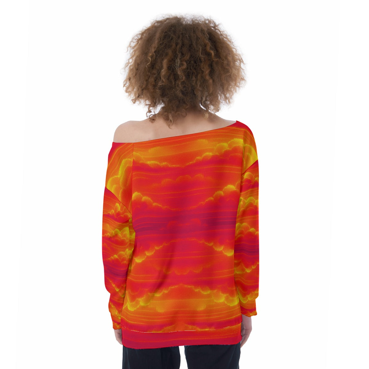 Women's Off-Shoulder Sweatshirt