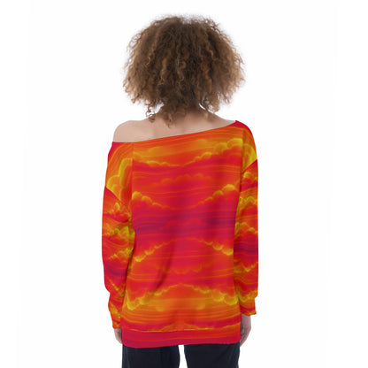 Women's Off-Shoulder Sweatshirt