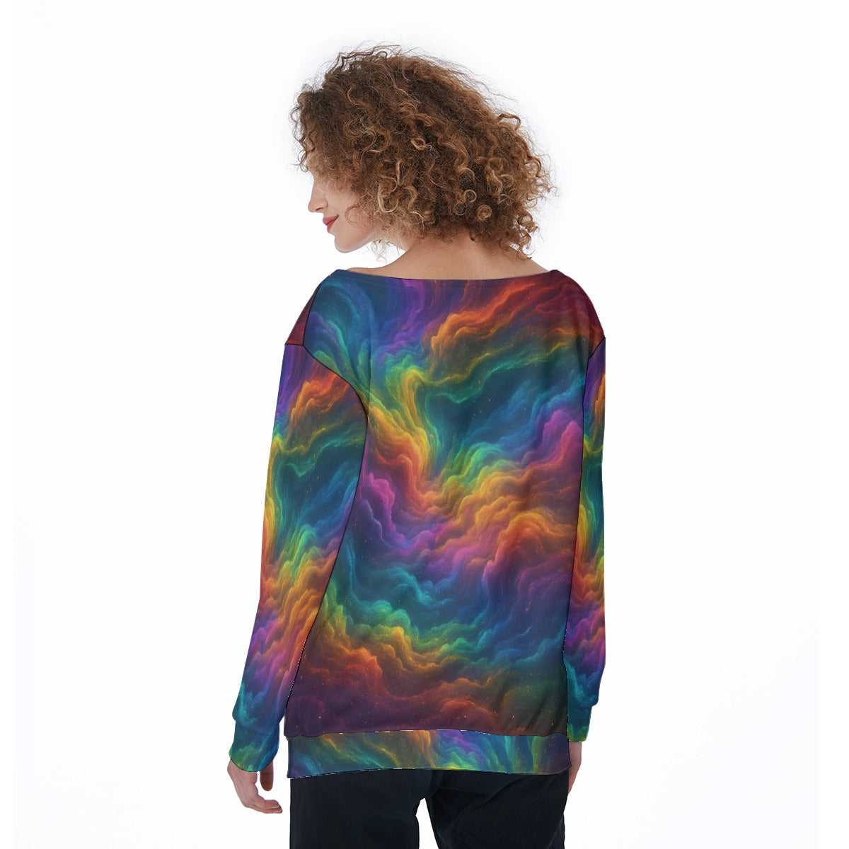 Women's Off-Shoulder Sweatshirt