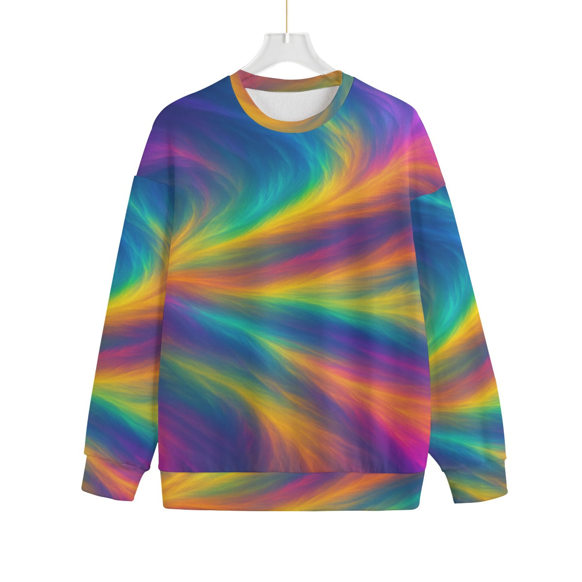 Unisex Drop-shoulder Knitted Fleece Sweater - view 1