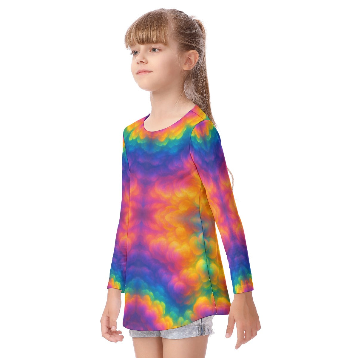 Unisex Kid's Long Sleeve O-neck T-shirt