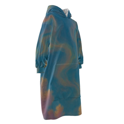 Unisex Kid's Sherpa Fleece Mid-Length Hoodie Blanket