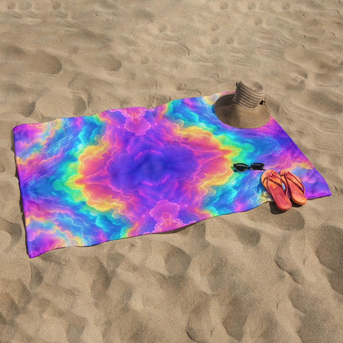 Adult Beach towel Vertical Style Printed in USA|320GSM