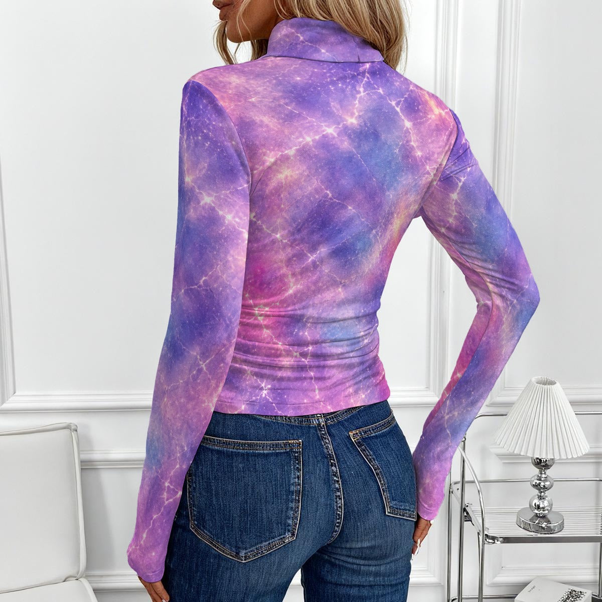 Women’s High-Neck Long-Sleeve Top - view 3