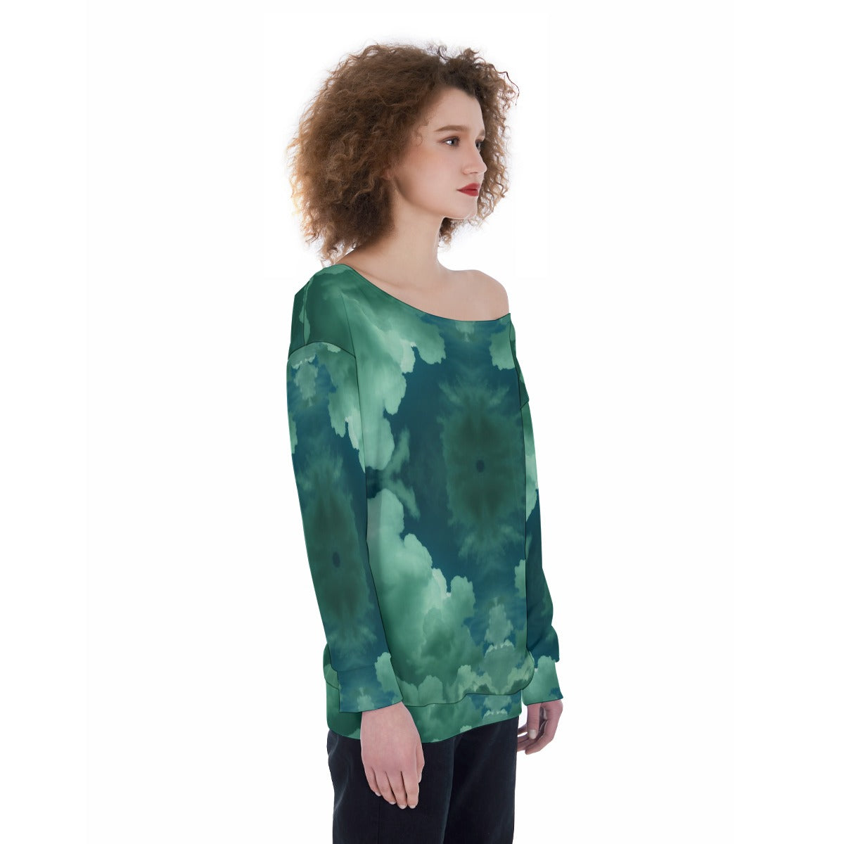 Women's Off-Shoulder Sweatshirt