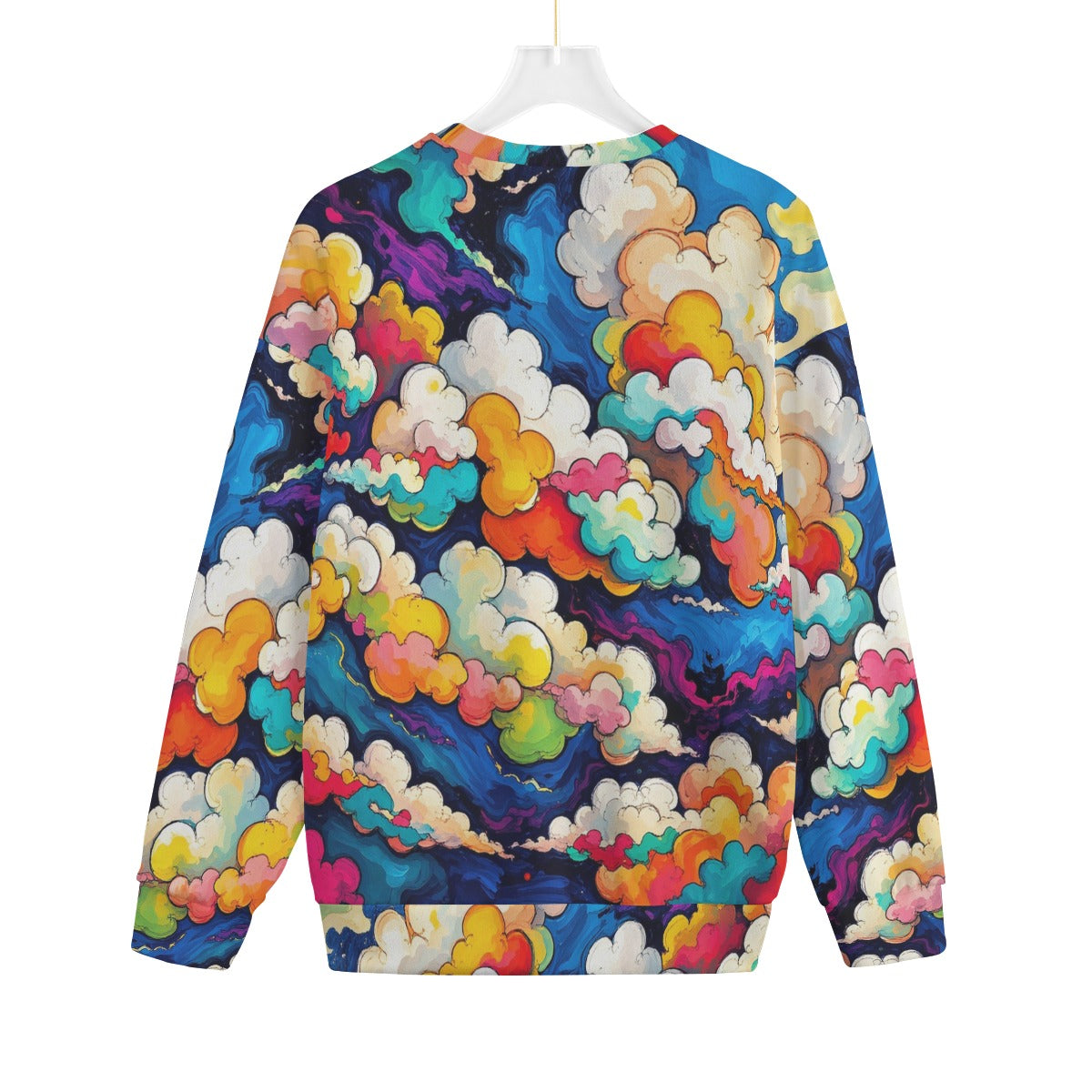Unisex Drop-shoulder Knitted Fleece Sweater - view 2