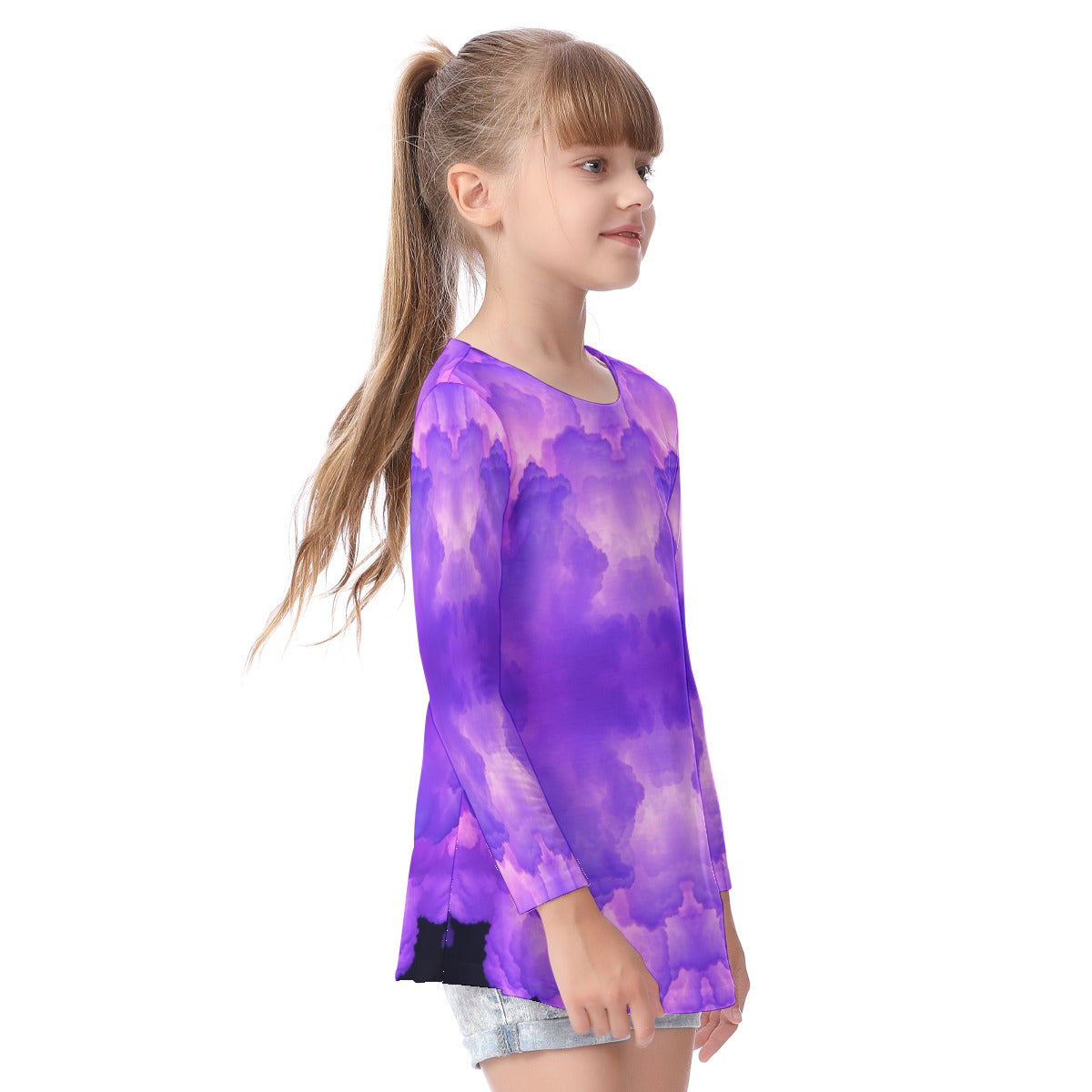 Unisex Kid's Long Sleeve O-neck T-shirt