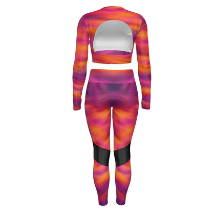 Women's Sport Set With Backless Top And Leggings