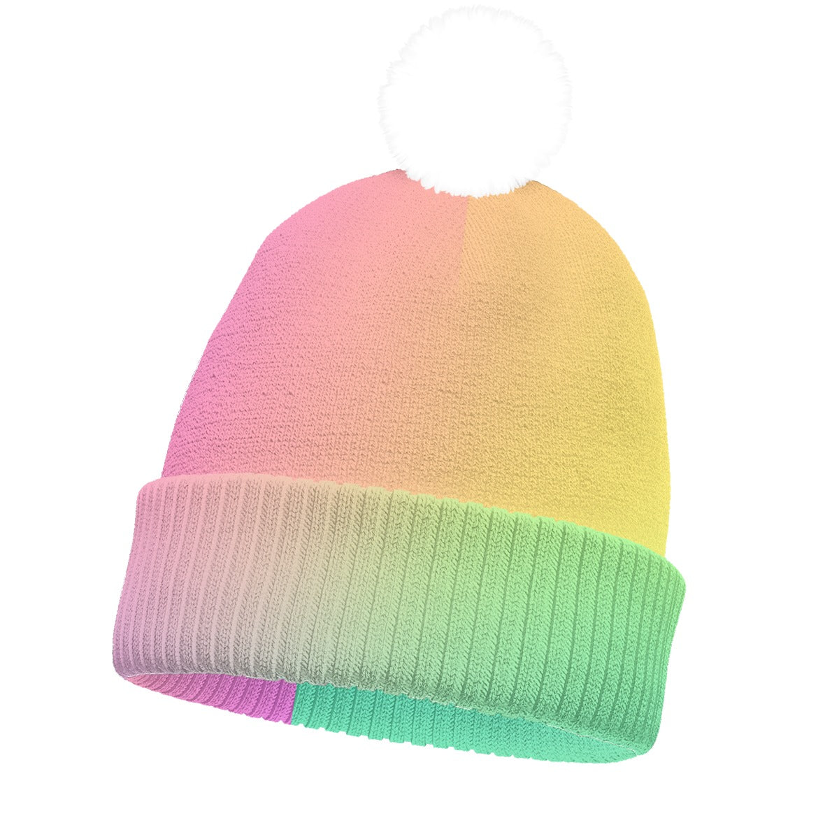 Unisex Knitted Hat With Pom-Pom
