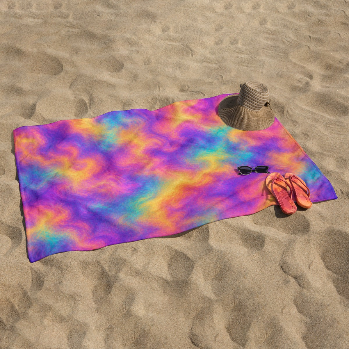 Adult Beach towel Vertical Style Printed in USA|320GSM