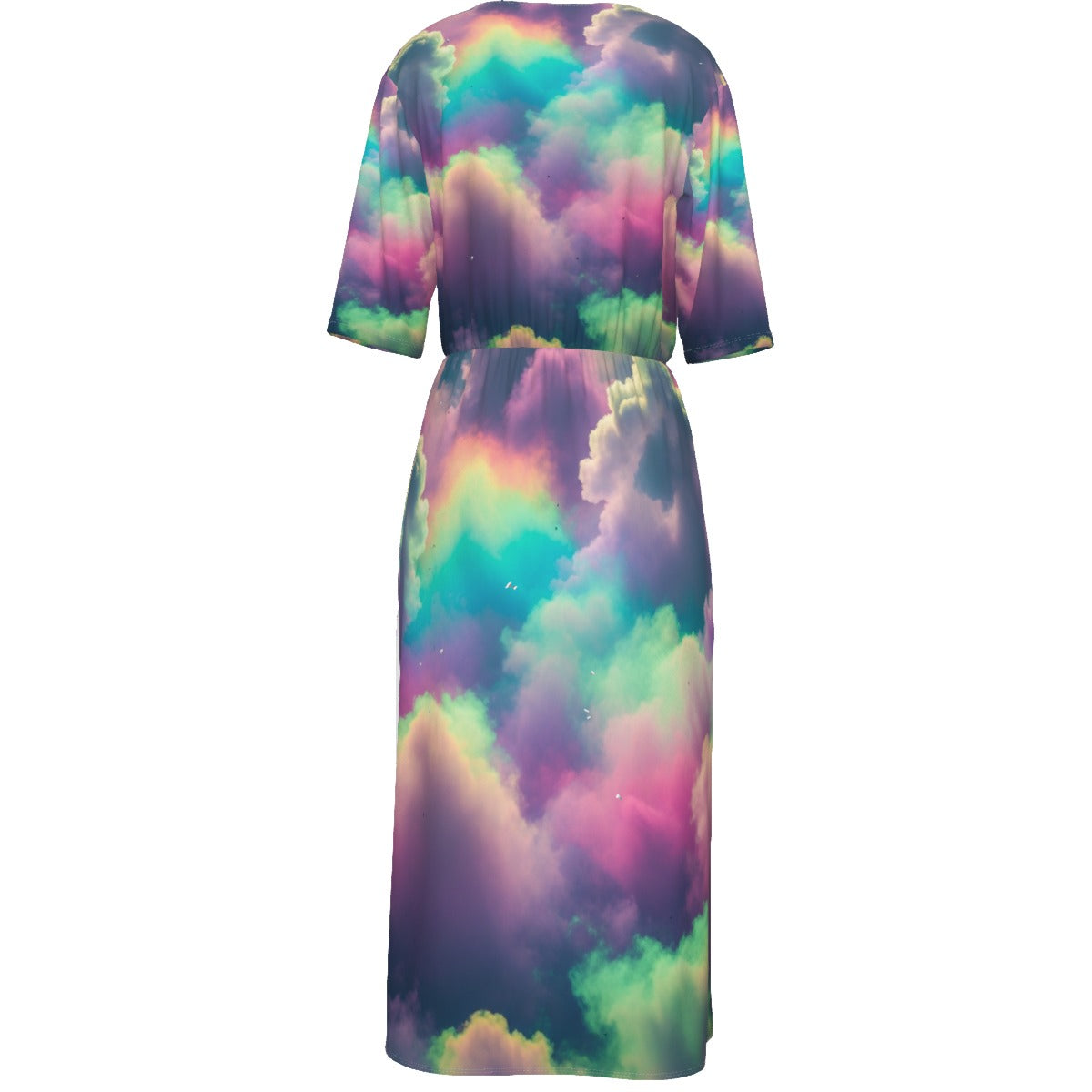 Women's Short Sleeve V-neck Dress