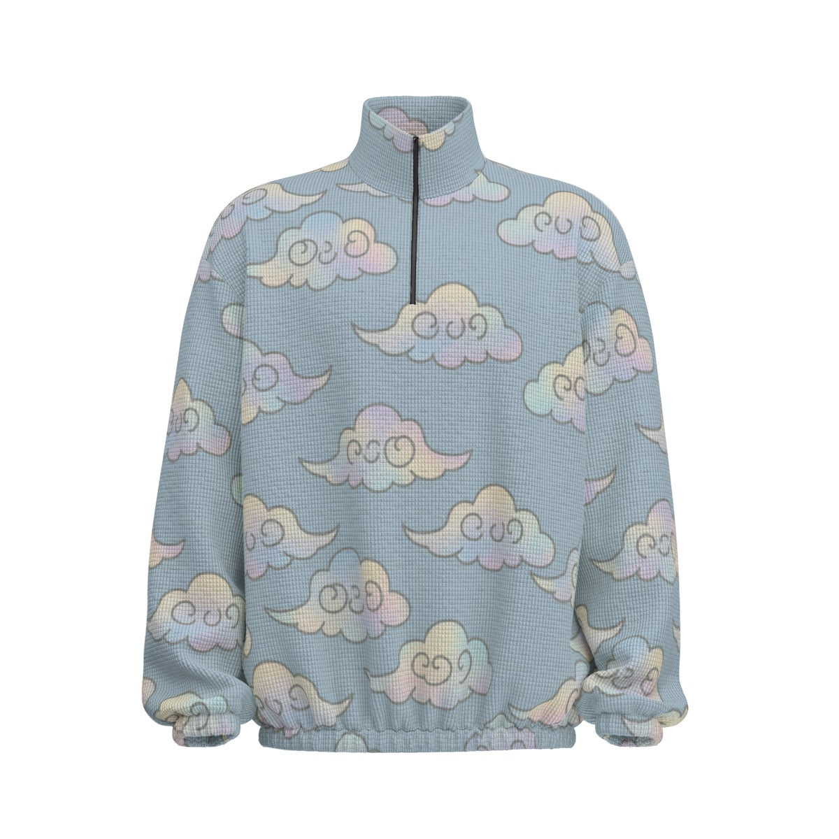 Unisex Turtleneck Zippered Sweatshirt