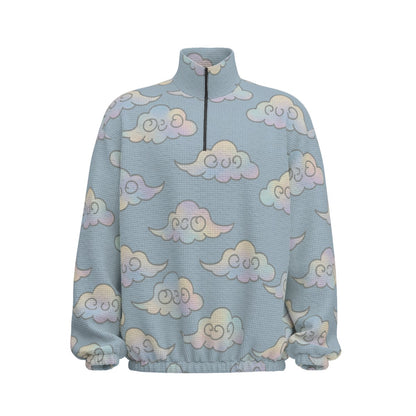 Unisex Turtleneck Zippered Sweatshirt