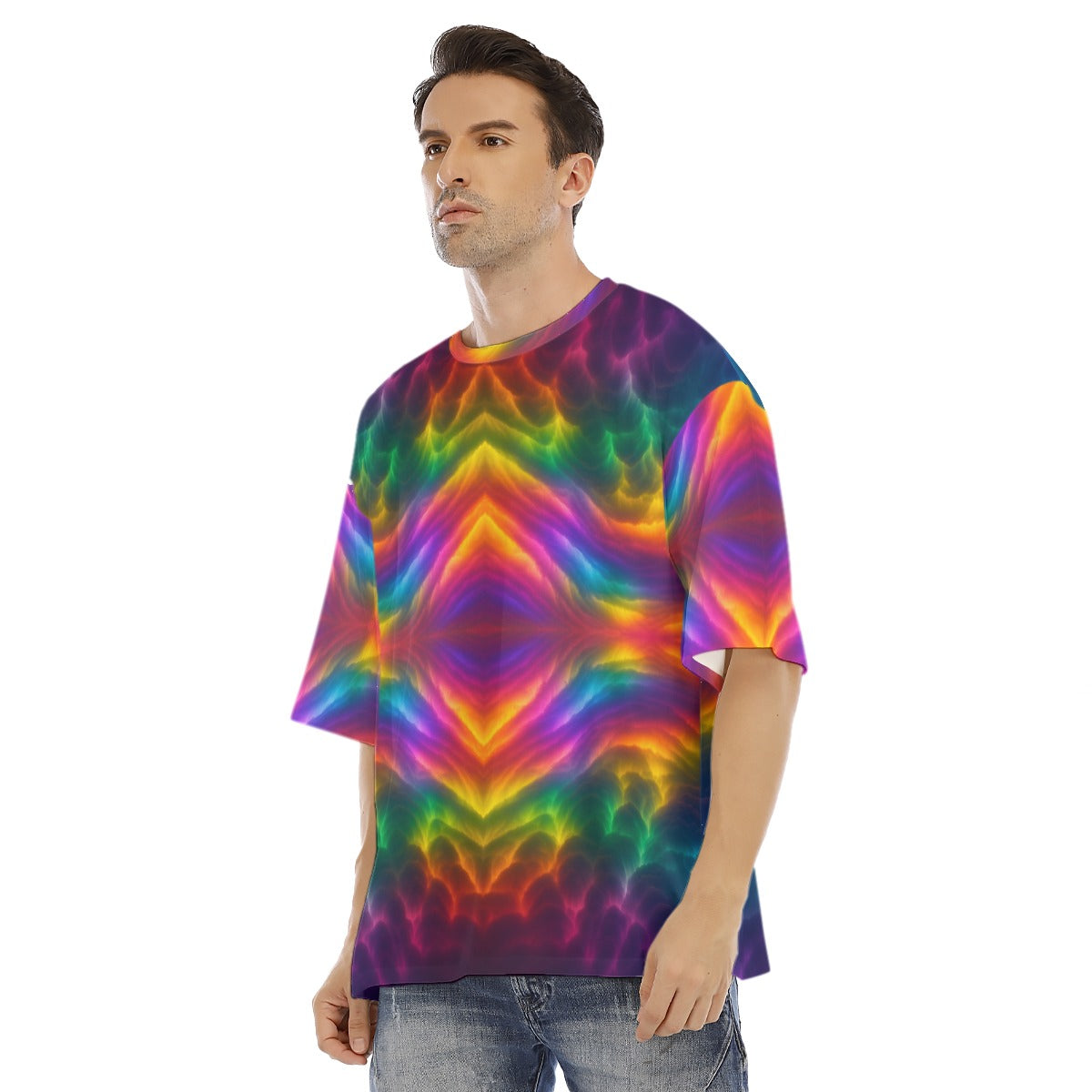 Men's Drop Shoulder T-shirt With Short Sleeve