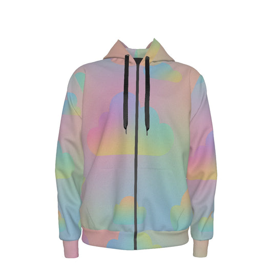 Unisex Zipper Hoodie With Black Lining