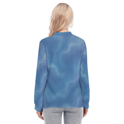 Women's Long Sleeve Blouse With Button Closure