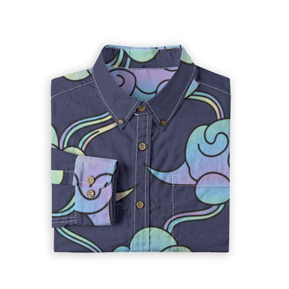 Men's Casual Lapel Long Sleeve Shirt|125GSM Cotton