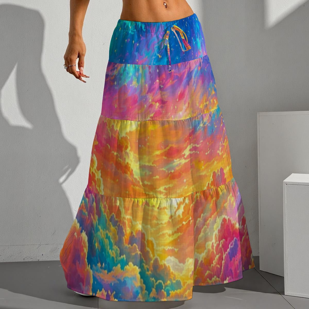 Women's Pleated Long Skirt