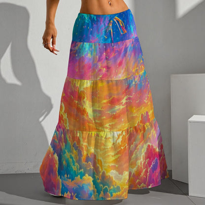 Women's Pleated Long Skirt