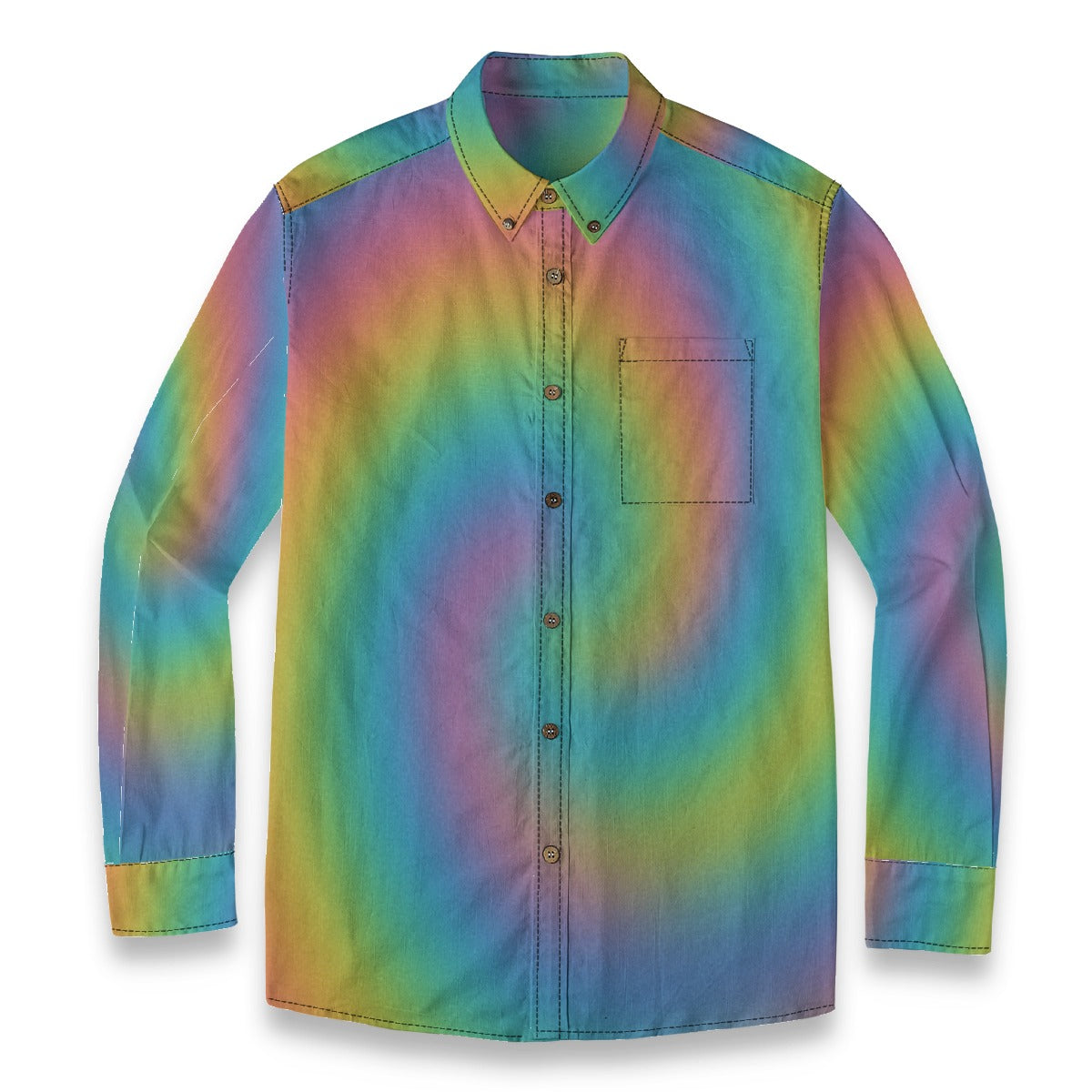 Men's Casual Lapel Long Sleeve Shirt|125GSM Cotton