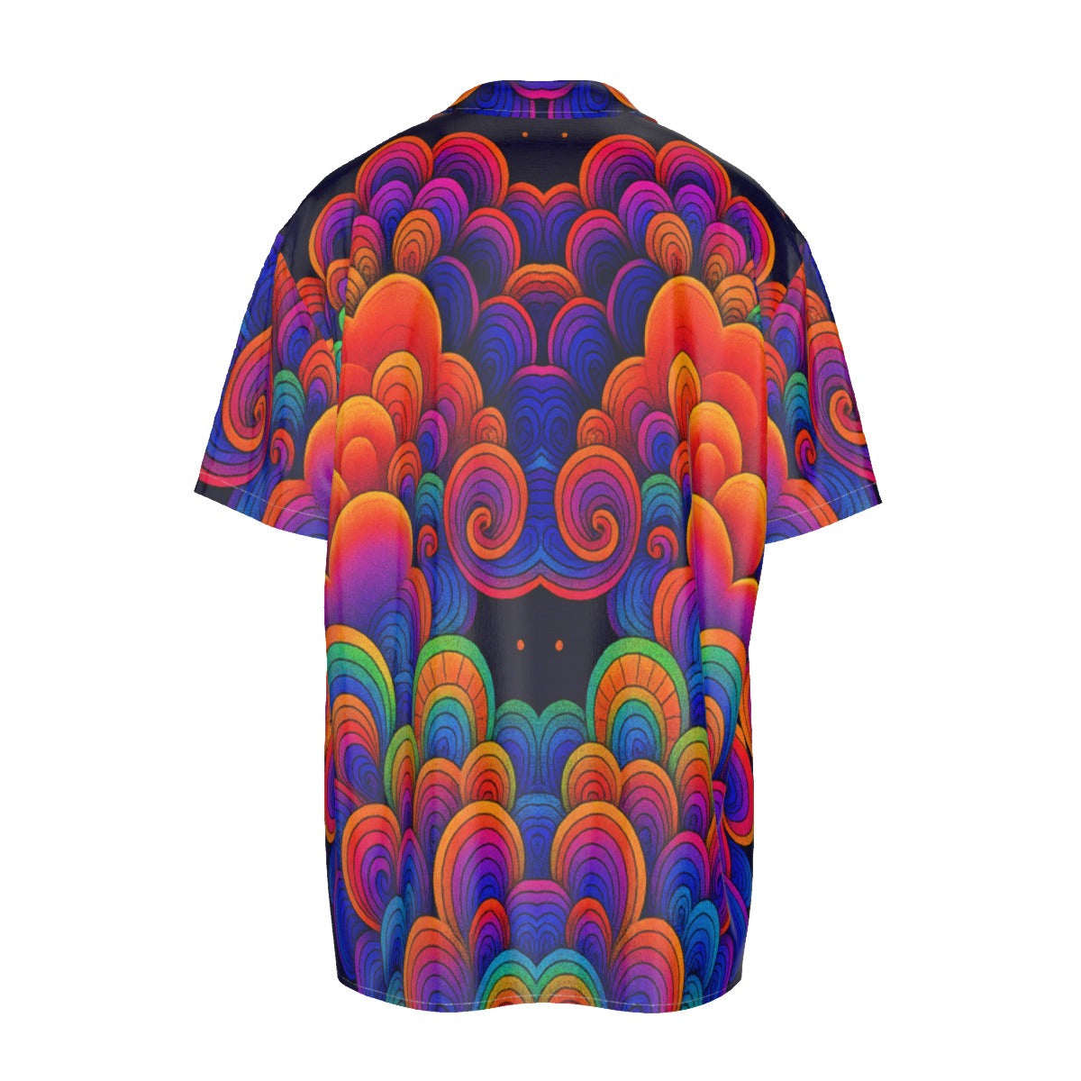 Men's Imitation Silk Short-Sleeved Shirt