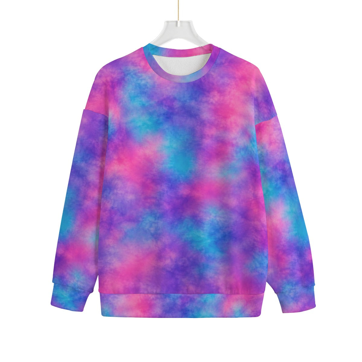 Unisex Drop-shoulder Knitted Fleece Sweater - view 1