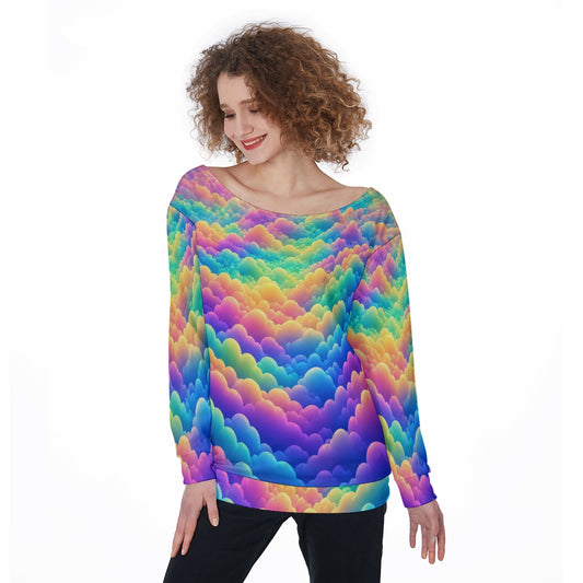 Women's Off-Shoulder Sweatshirt