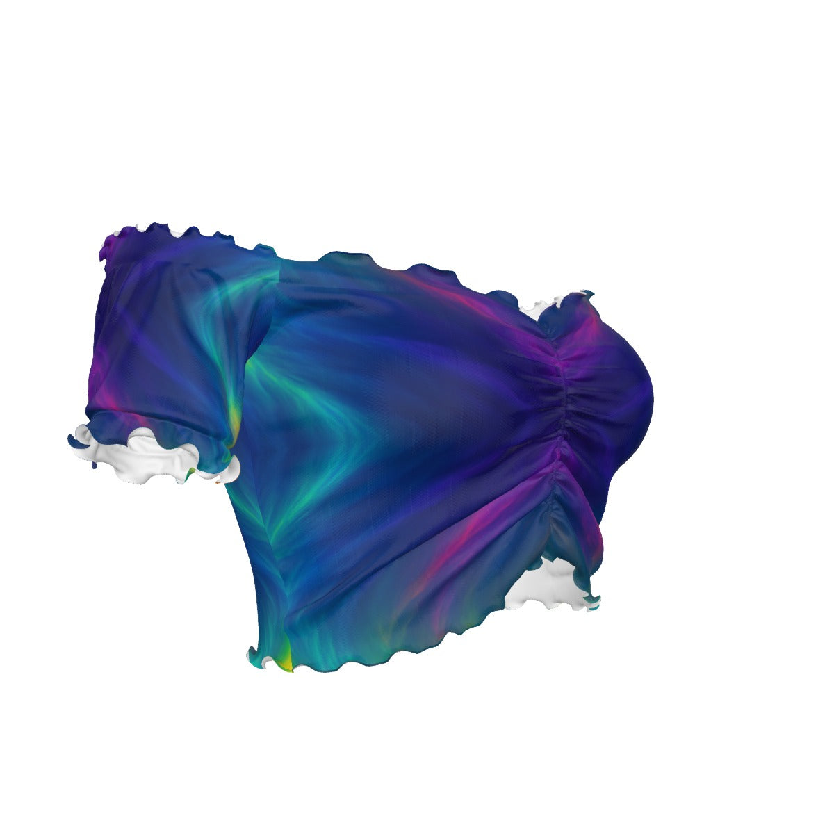 Women's One-shoulder Off-the-navel Short Sleeve T-shirt