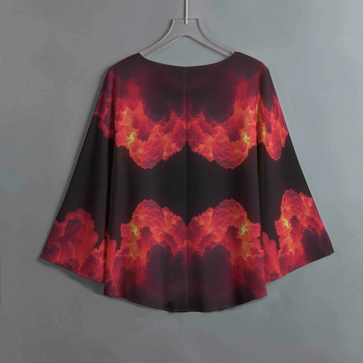 Women's V-neck T-shirt With Irregular Hem