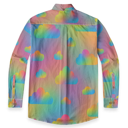 Men's Casual Lapel Long Sleeve Shirt|125GSM Cotton