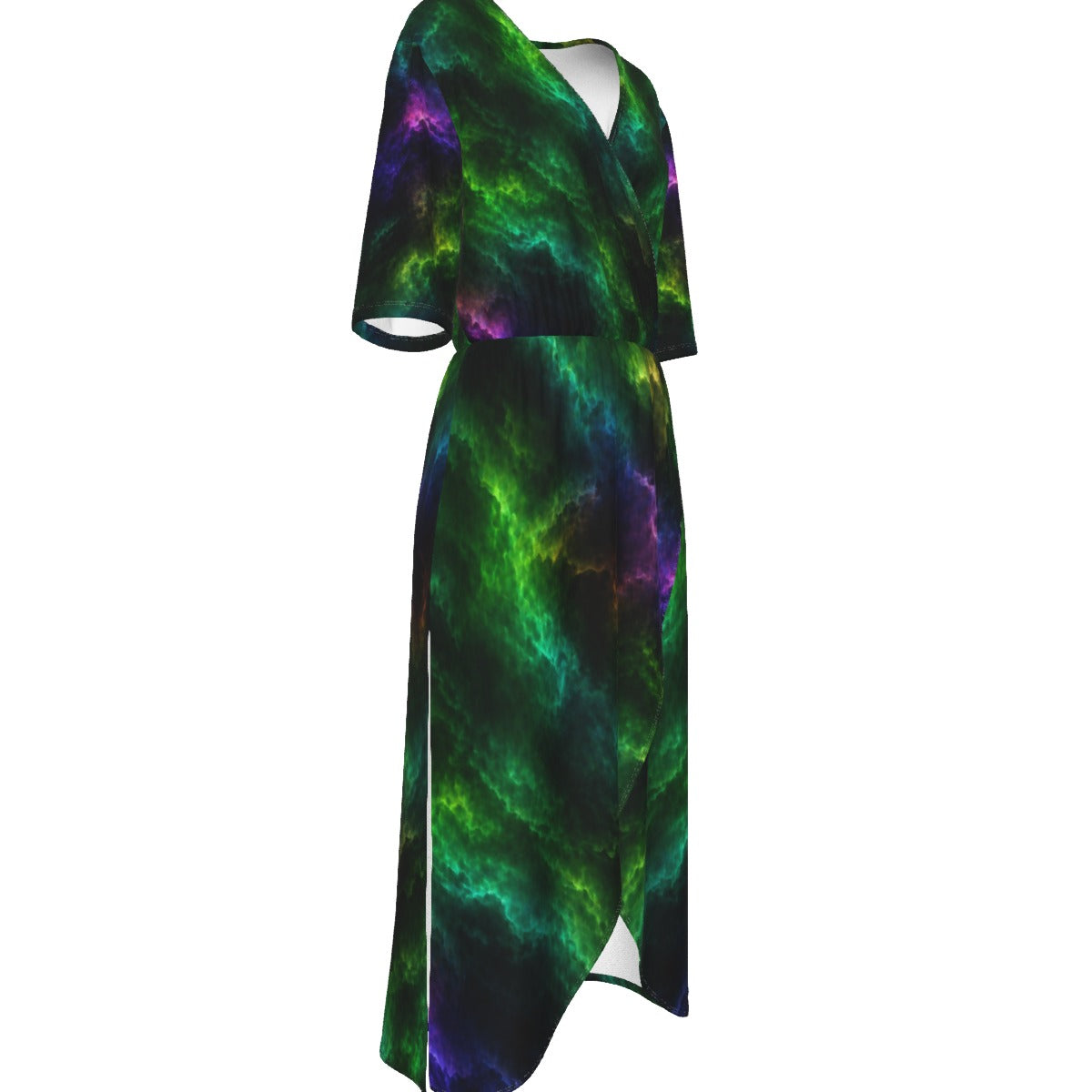 Women's Short Sleeve V-neck Dress
