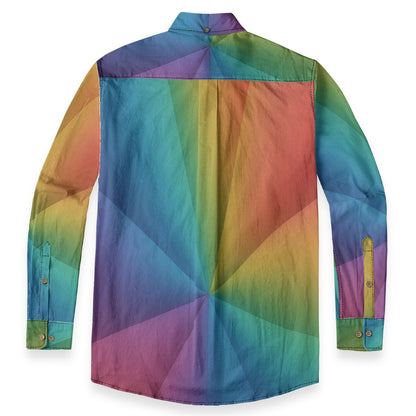 Men's Casual Lapel Long Sleeve Shirt|125GSM Cotton