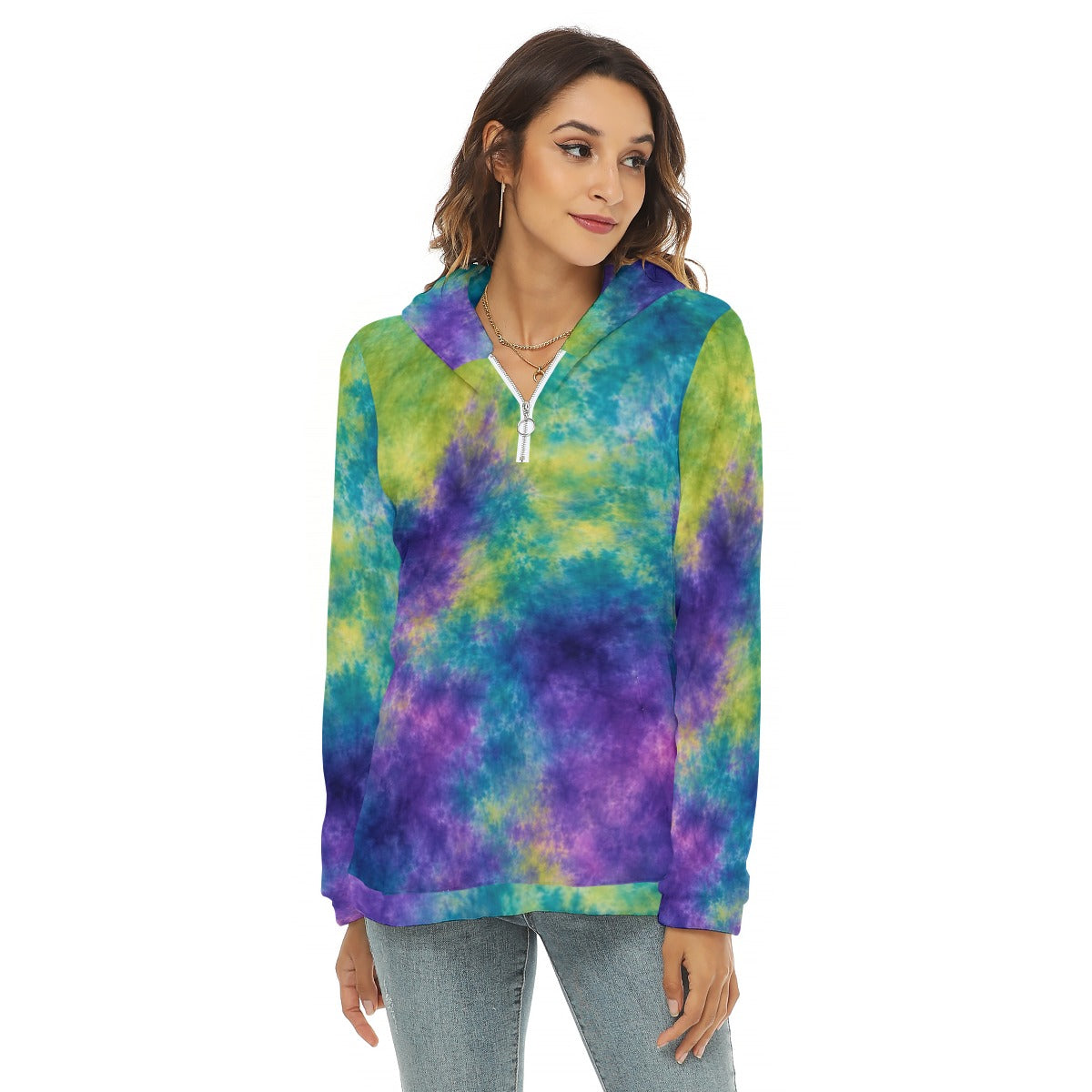 Women’s Borg-Fleece Half-Zip Hoodie - view 3