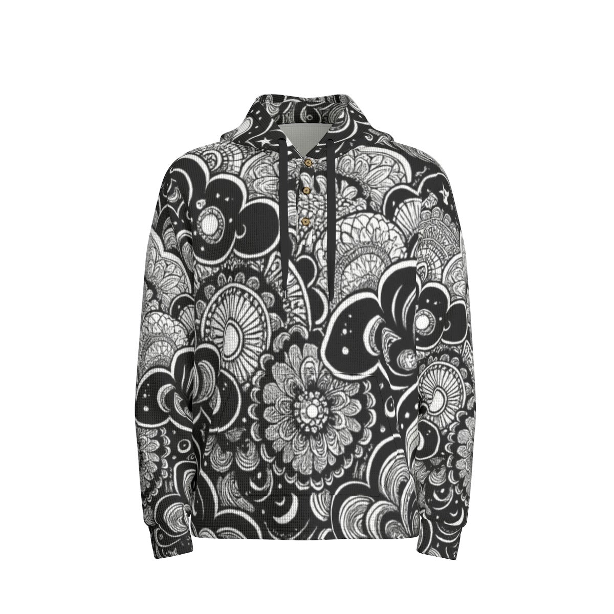 Men's Half Button Hoodie