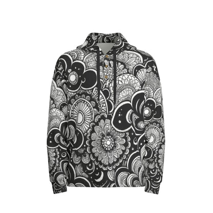 Men's Half Button Hoodie