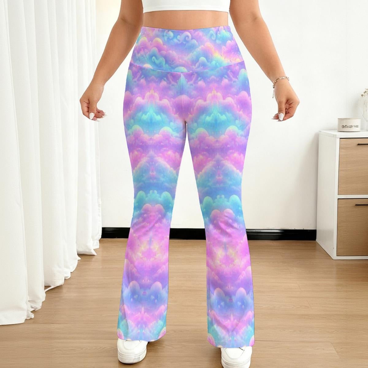 All-over print Women's Flare Yoga Pants