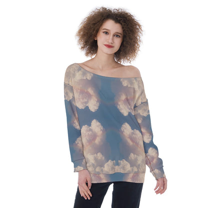 Women's Off-Shoulder Sweatshirt